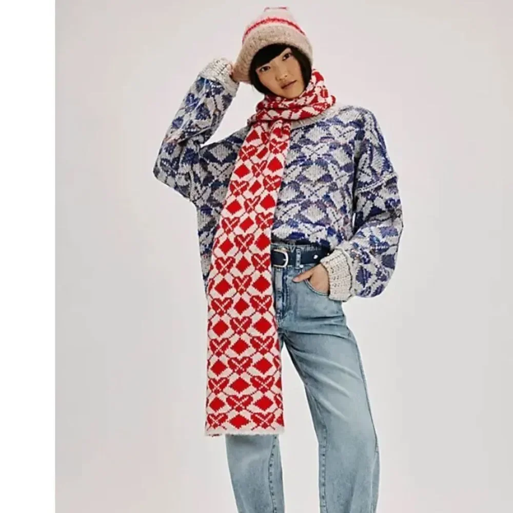 FREE PEOPLE  Matchback Scarf - Red